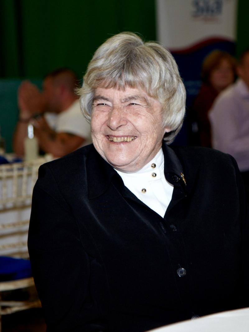 Jean Stone MBE, a Paralympic Order recipient in 2003.