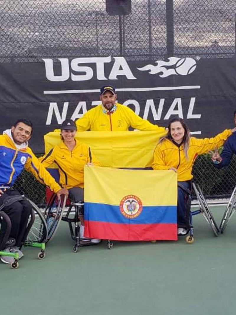 Colombian wheelchair tennis team
