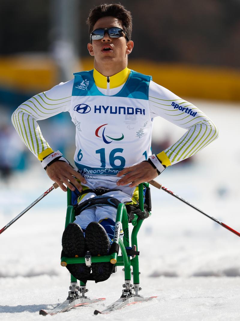 male Para Nordic skier Cristian Ribera