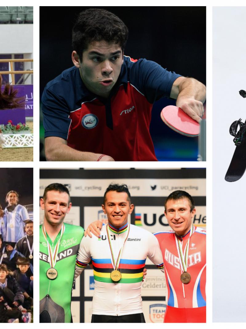 five Para athletes competing in their sports