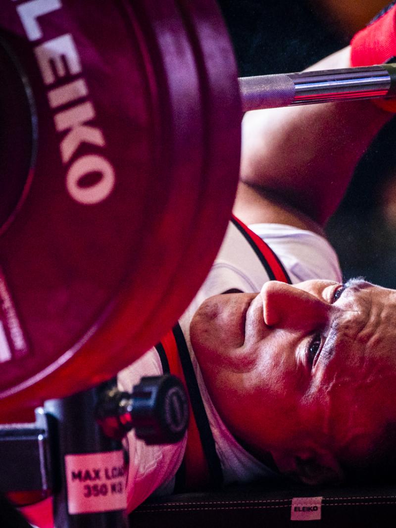 male Para powerlifter Neil Garcia Trelles