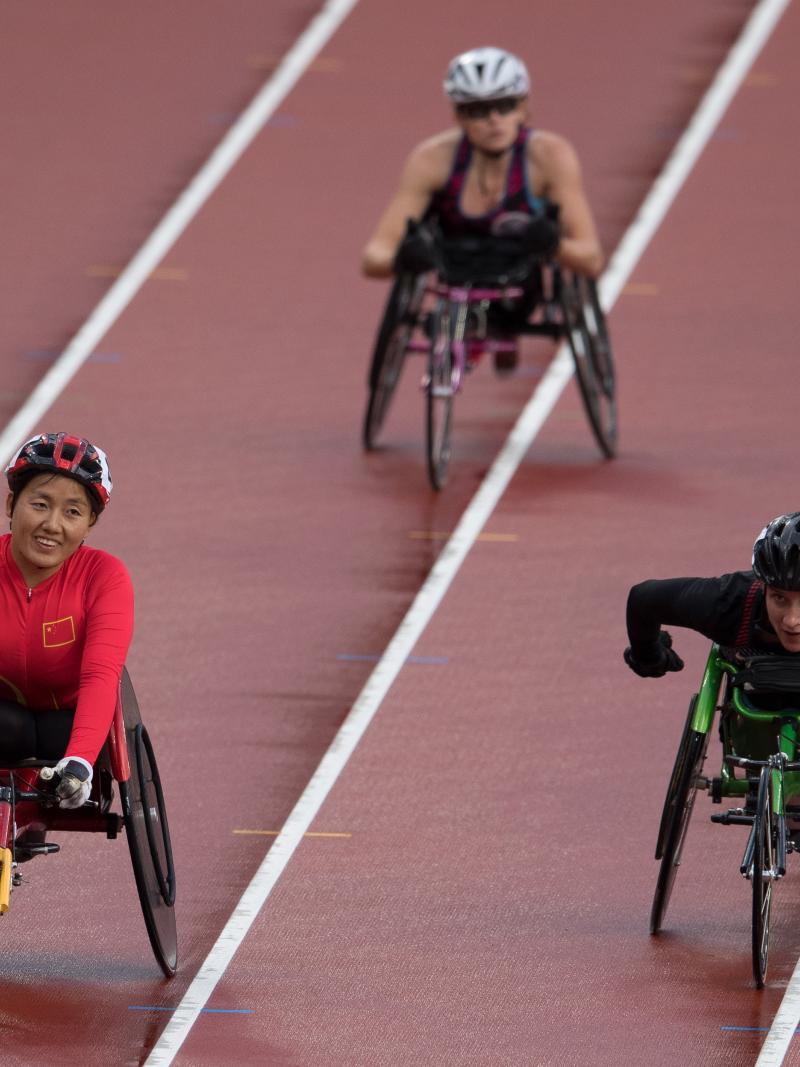 Chinese wheelchair racer Hongzhuan Zhou 