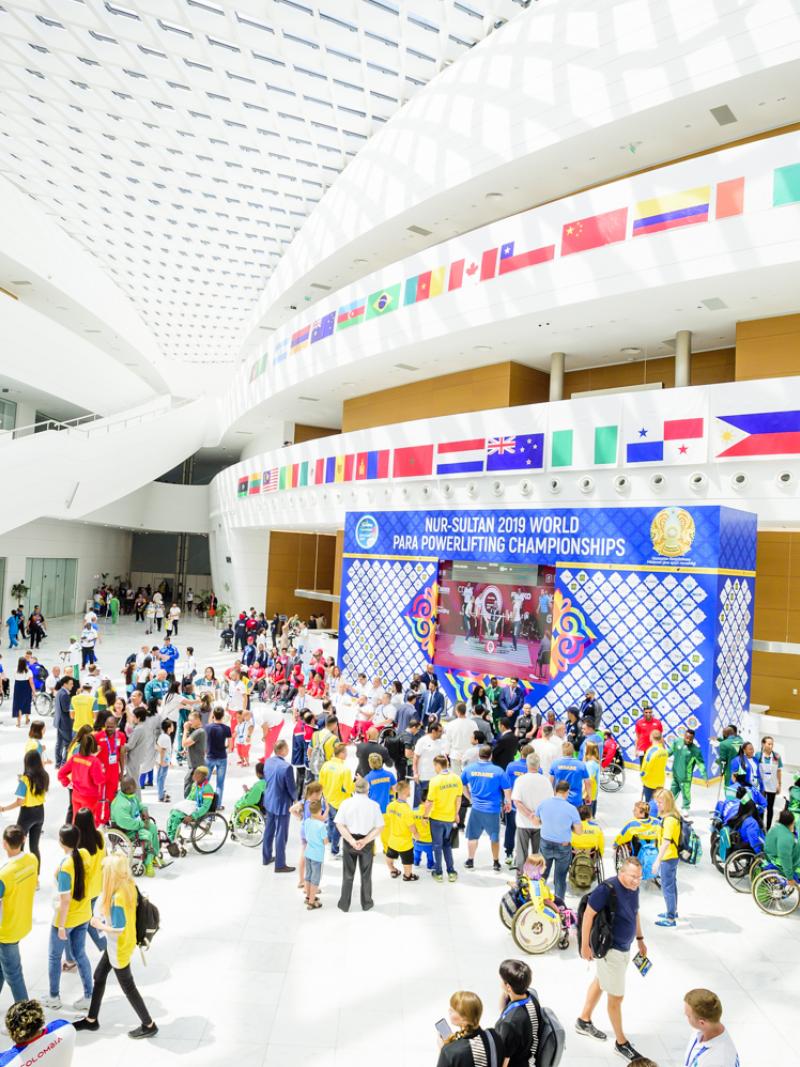 People at the Nur-Sultan 2019 venue