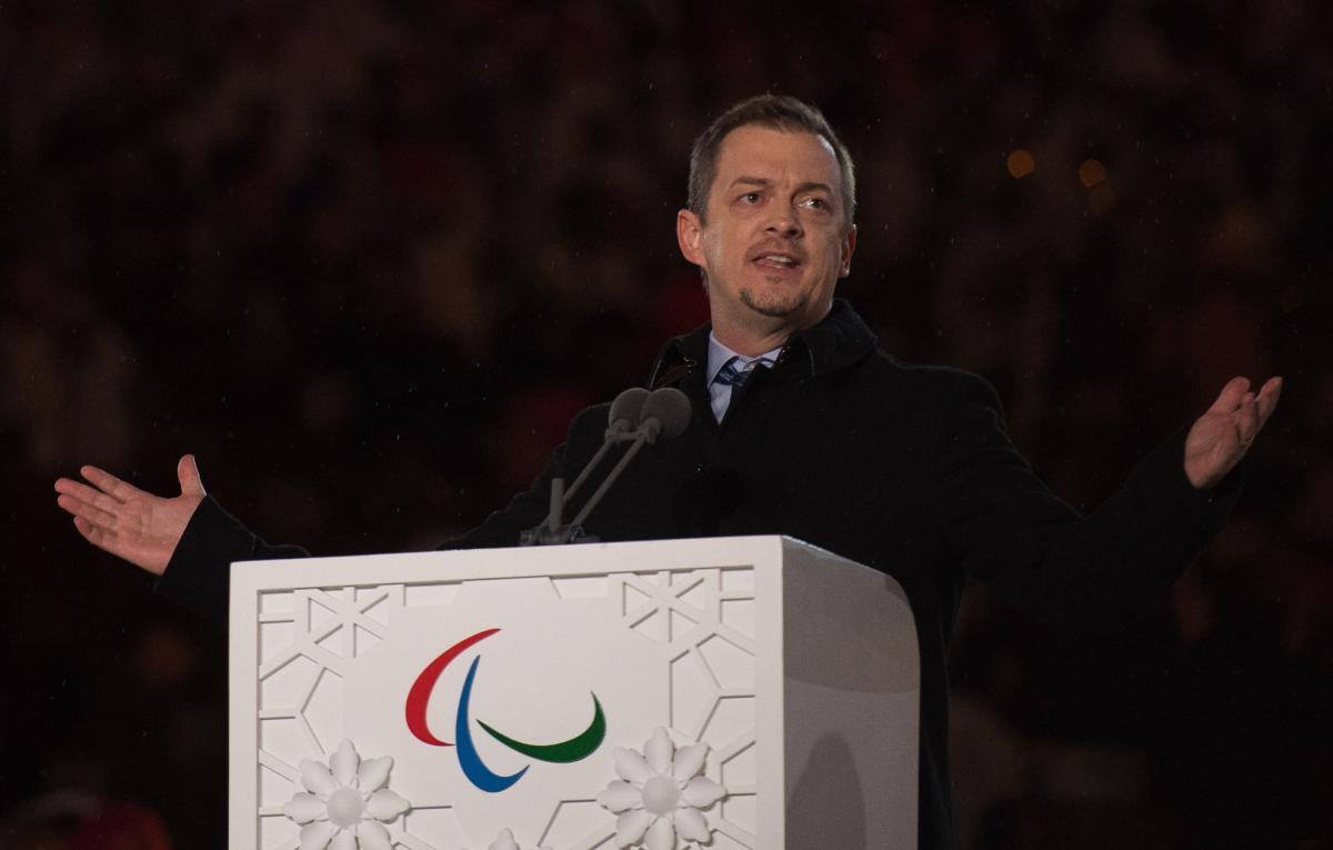 The President of the International Paralympic Committee Andrew Parsons