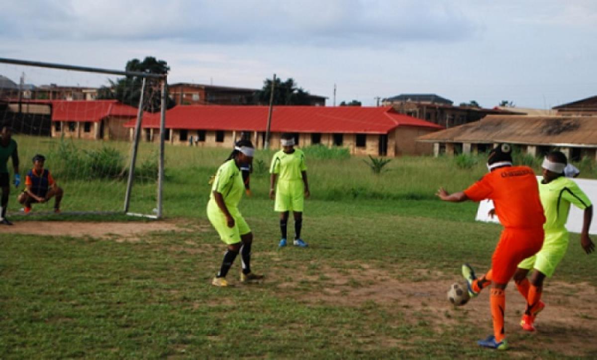 Nigeria blind football camp