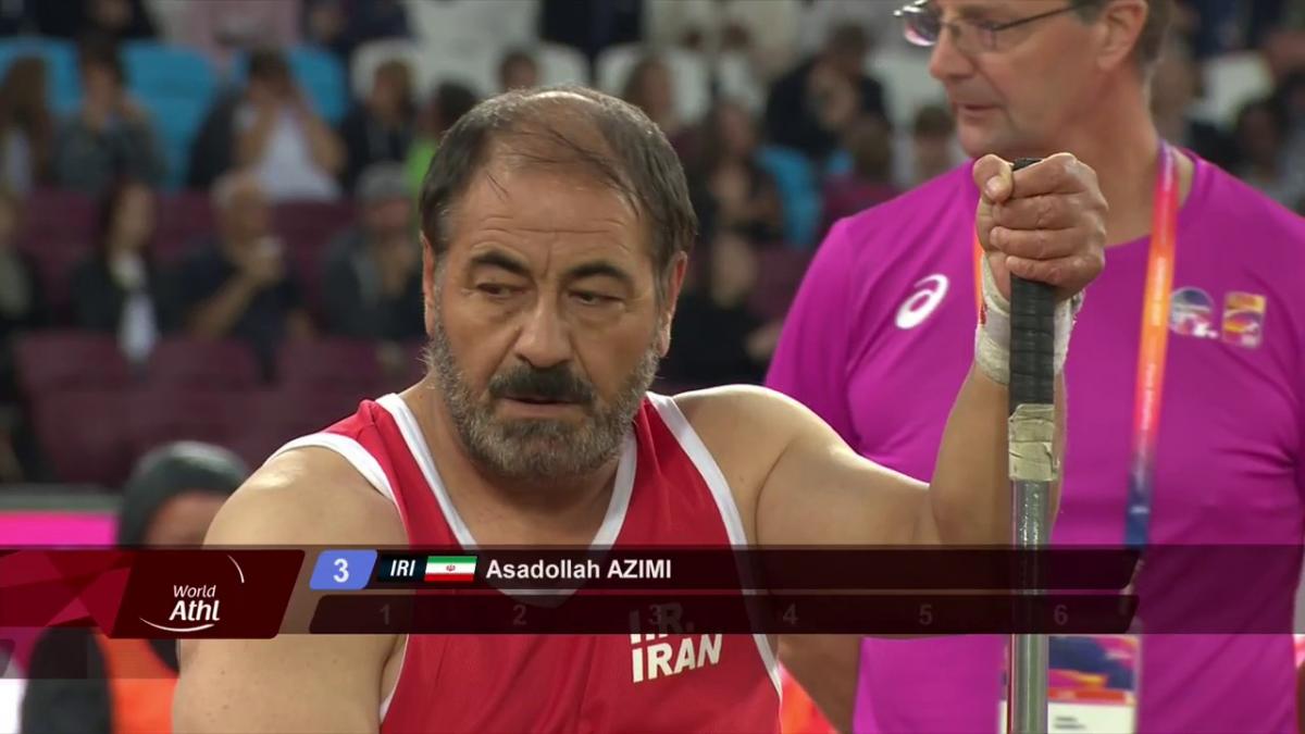 Iranian athlete Asadollah Azimi