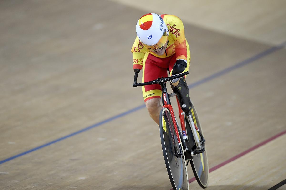 Spaniard Ricardo Ten Argilés competing on the track