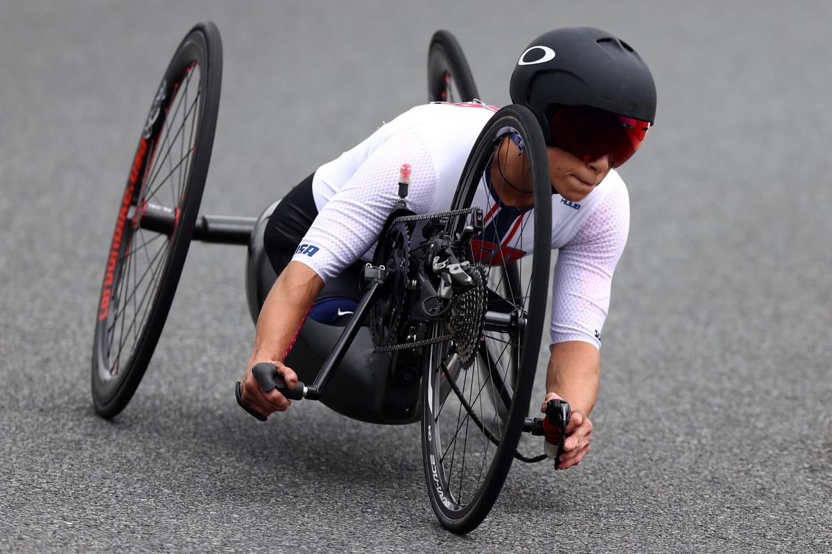 Oksana Masters competing in day 7 in Rio