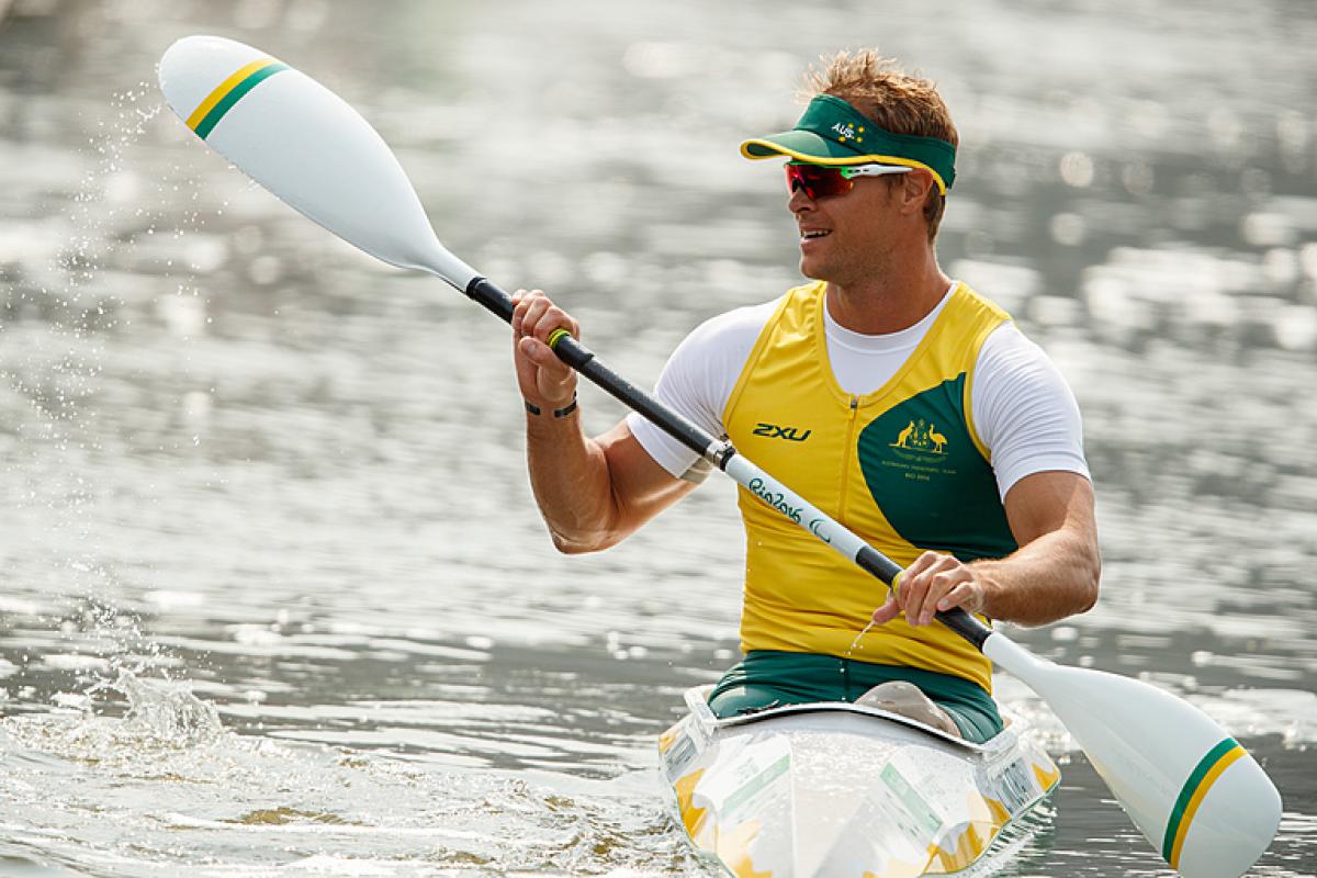 Curtis McGrath paddling in 2016