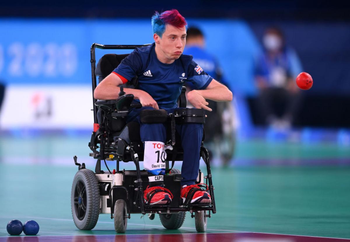 David Smith of Great Britain in action during his team's Pool A match against Team Thailand at Tokyo 2020.