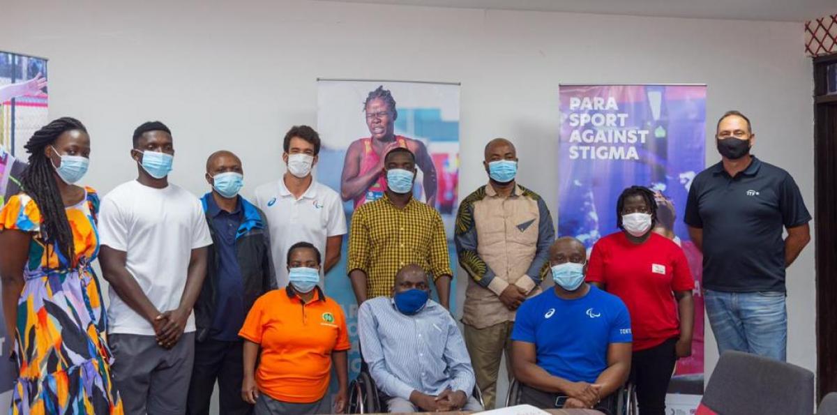 Participants and instructors of the athlete development workshop in Ghana