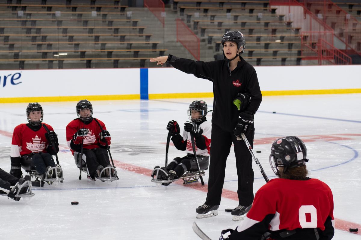 Team Canada Head coach Tara Chisholm
