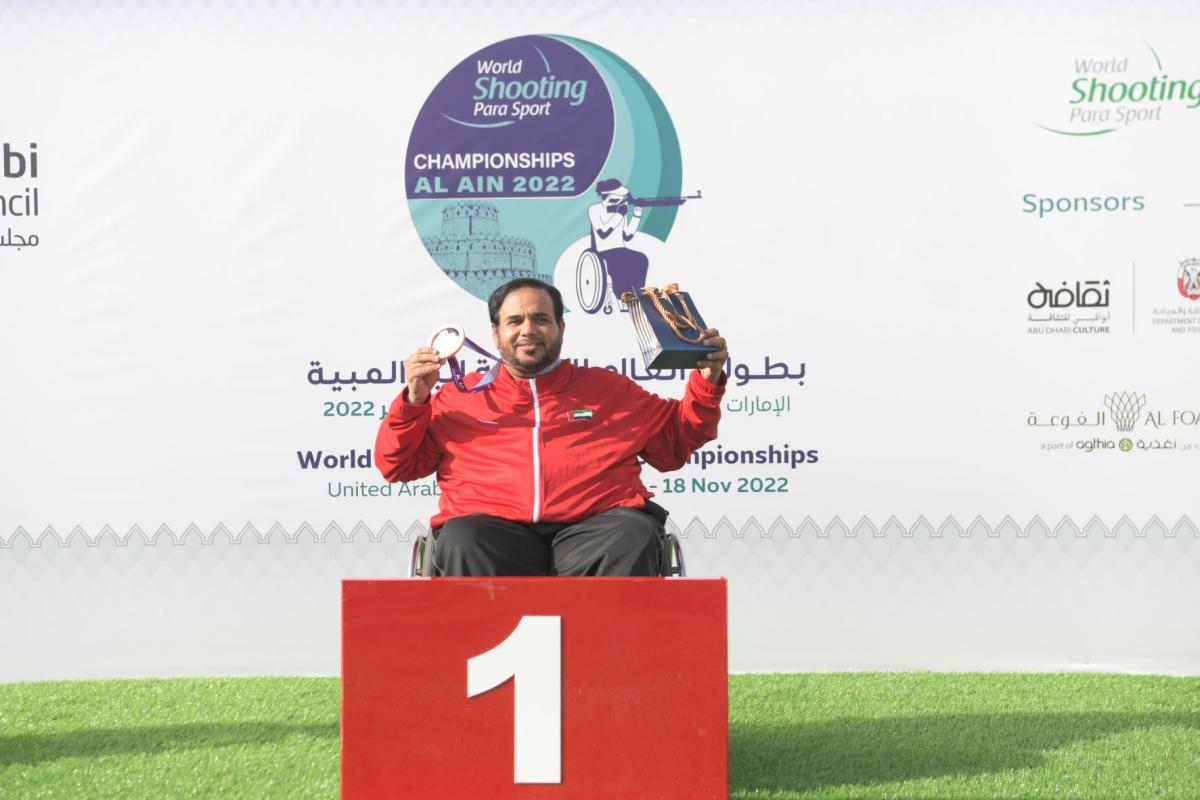 Paralympic champion Abdulla Sultan Alaryani won UAE's first gold at the World Shooting Para Sport Championships in Al Ain. 
