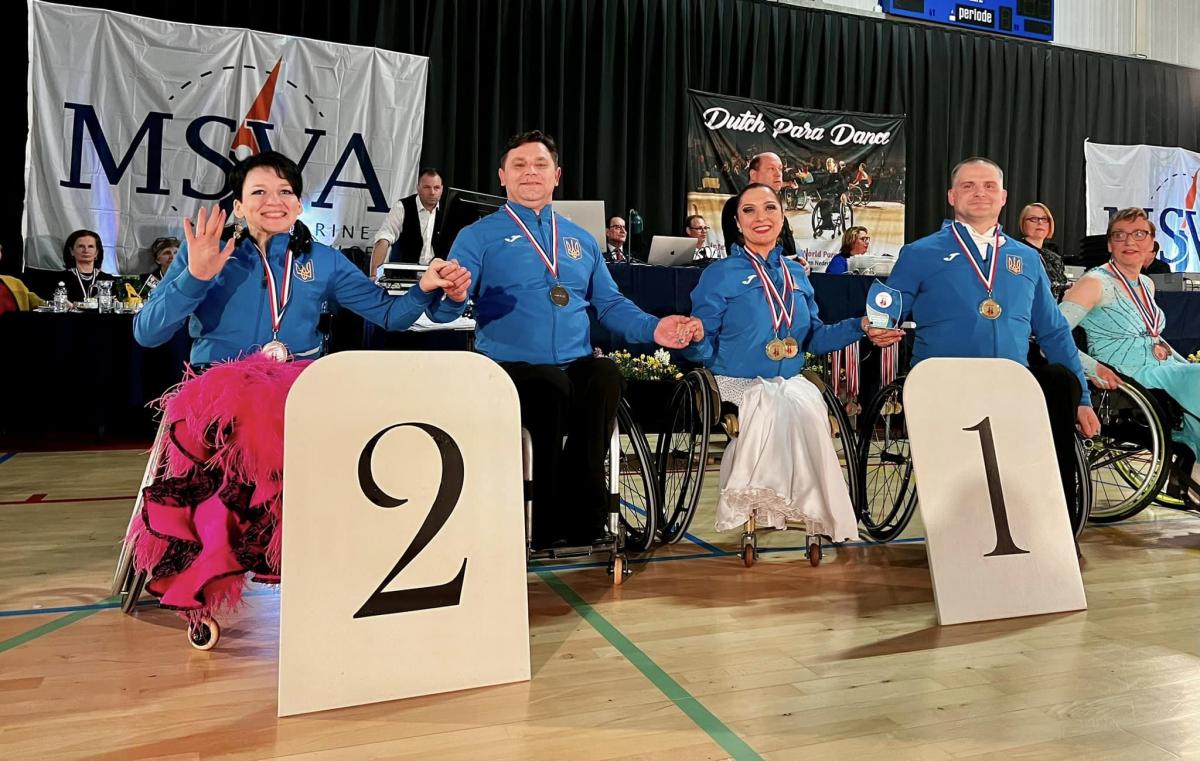Ukraine dancers top the medal standings of the season-opening World Para Dance Sport International Competition in Amstelveen.