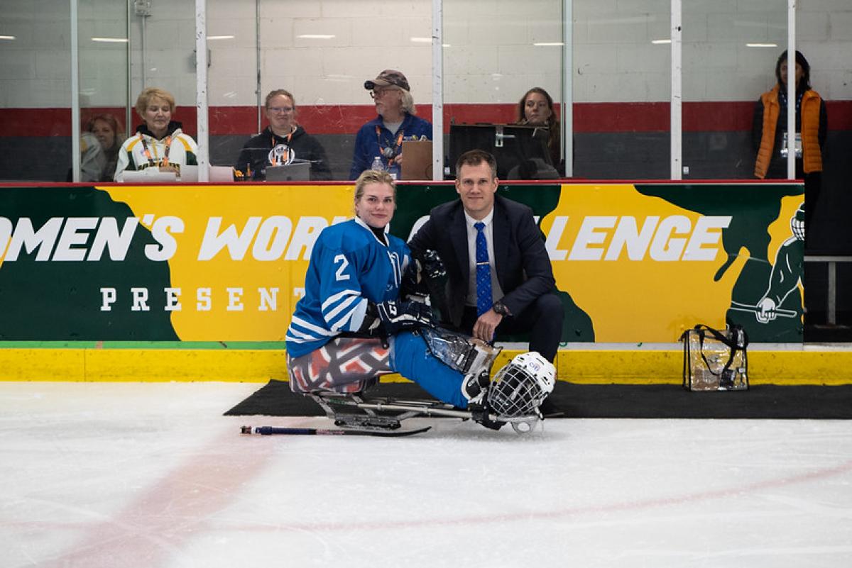 Norway's Lena Schroeder of Team World at Green Bay 2023 Women’s World Challenge. 