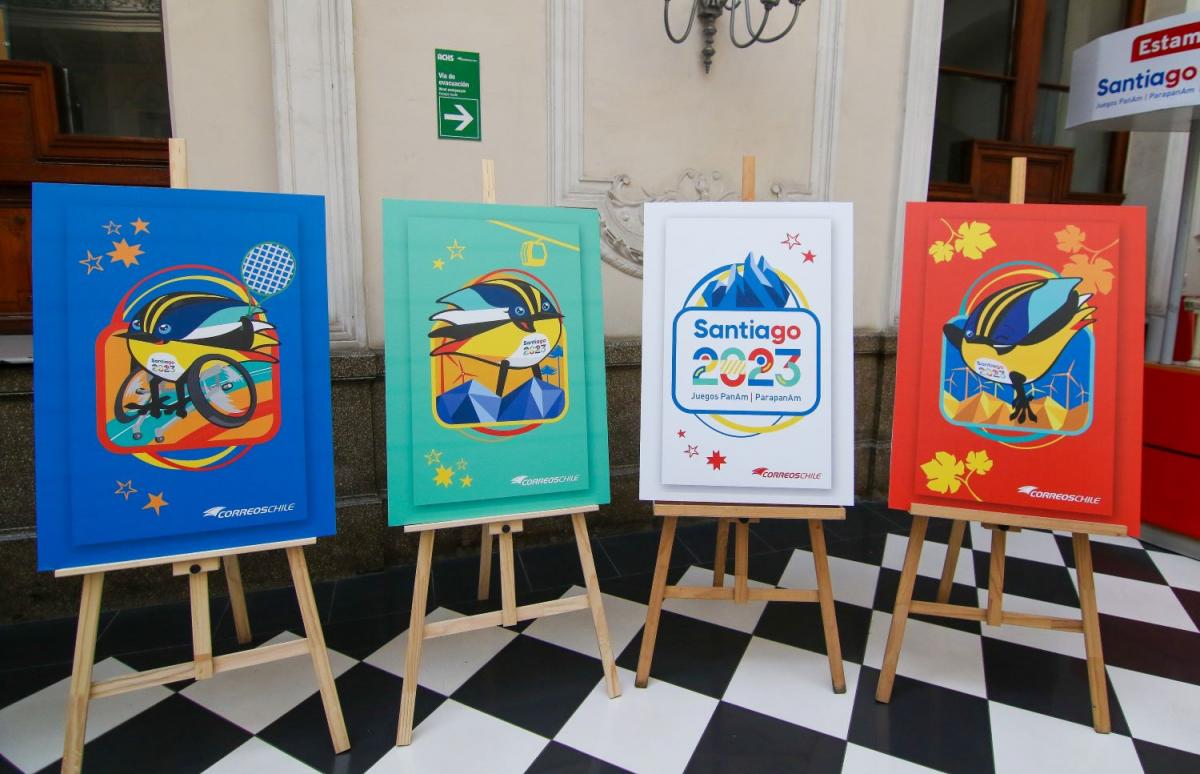 Correos de Chile created stamps specifically for the Pan American and Parapan American games. 