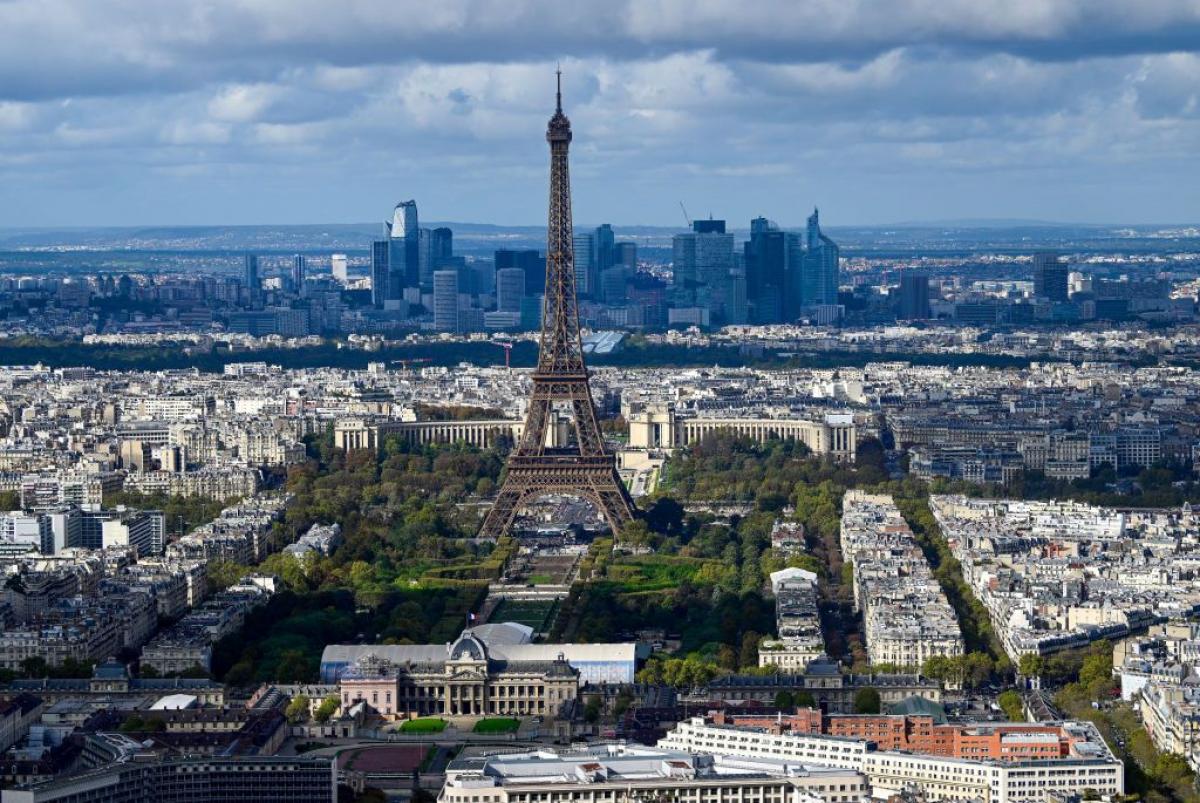 A photo of Paris taken a year before the Paris 2024 Paralympic Games. 