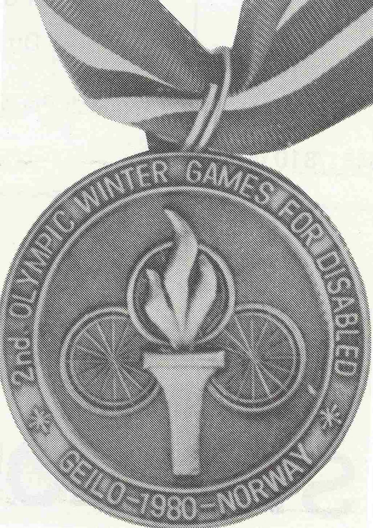 The medals of the Geilo 1980 Paralympic Winter Games