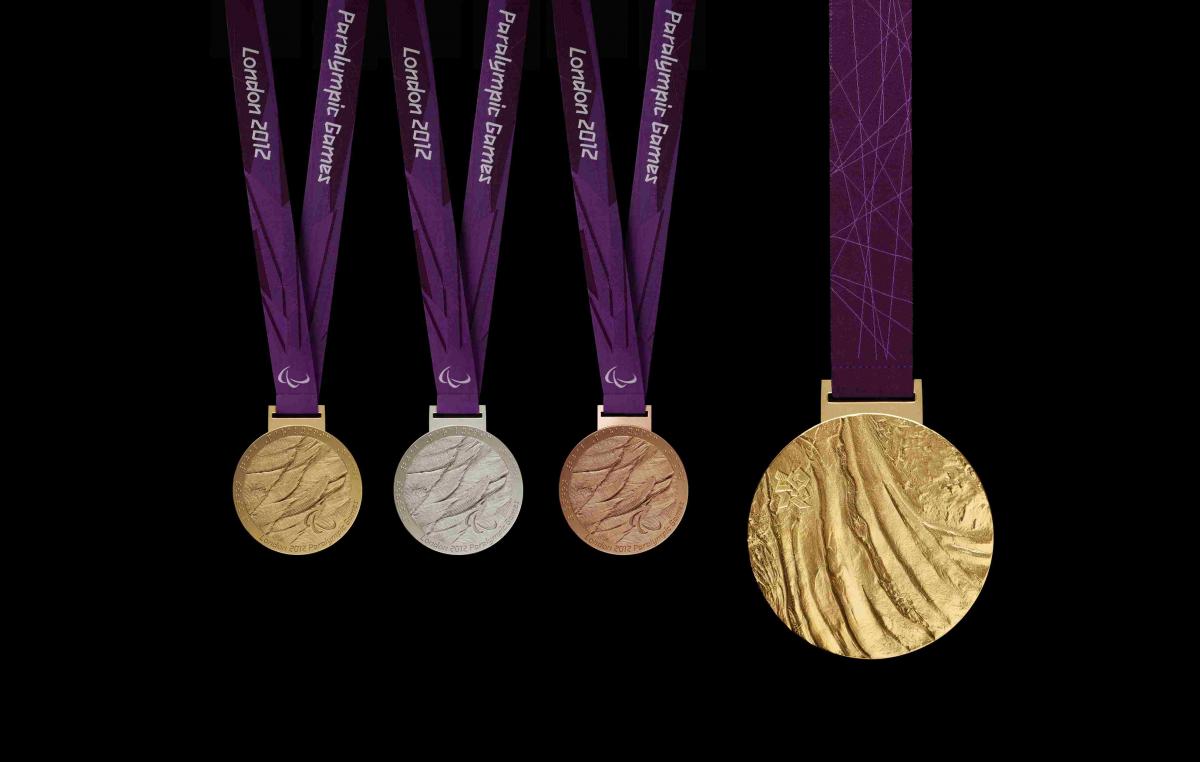 The medals of the London 2012 Paralympic Games