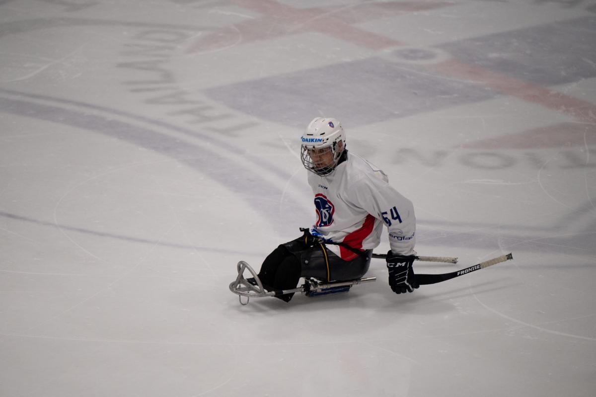 A Para Ice Hockey in action.