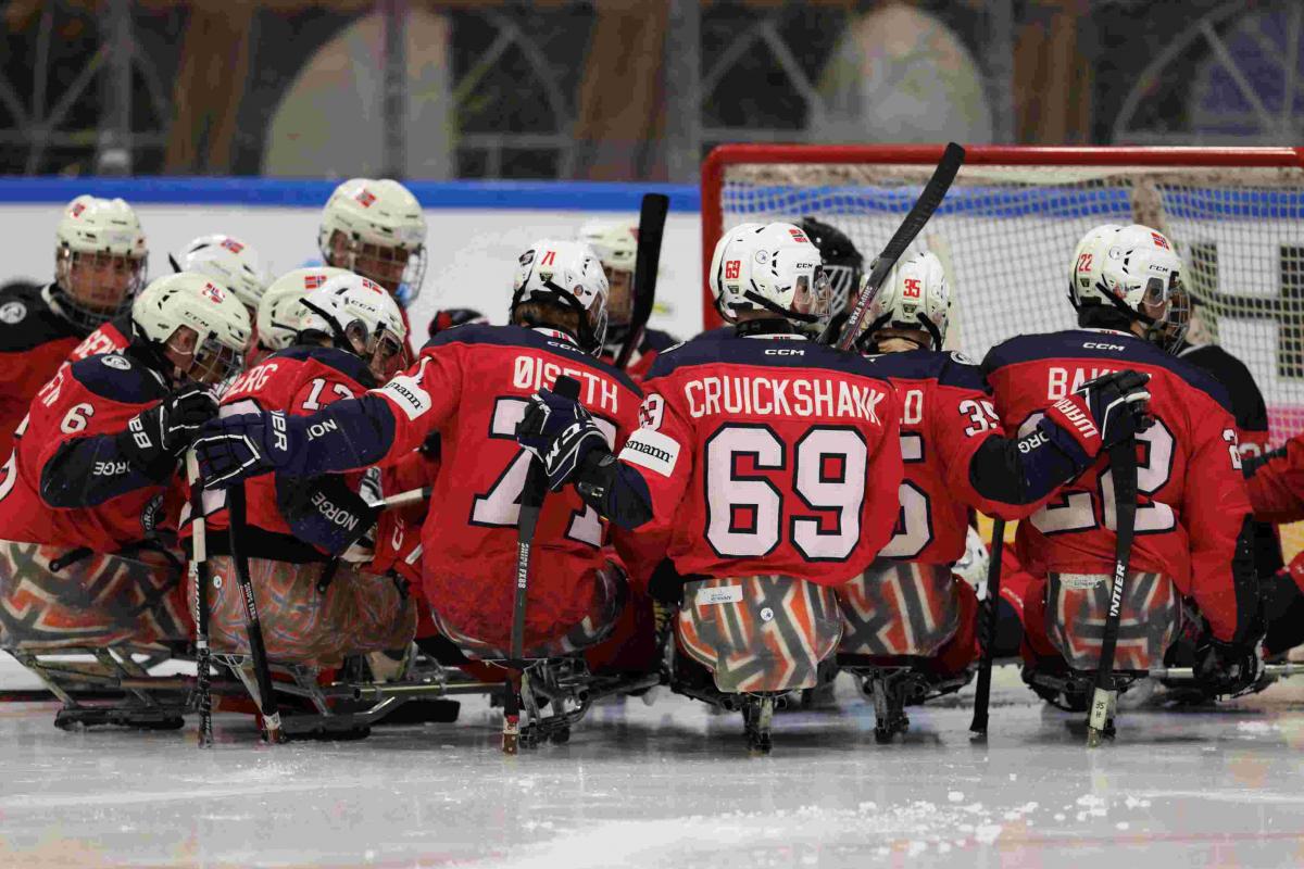 Players celebrate a goal