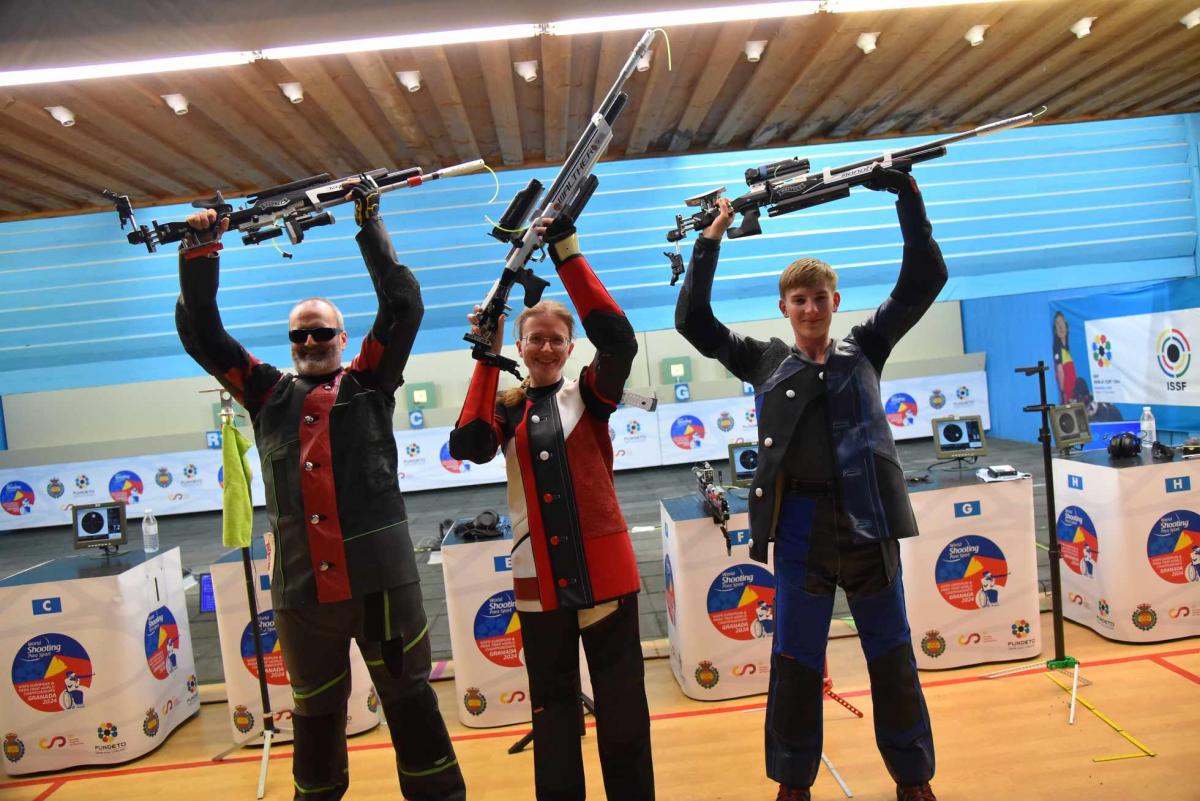 Shooters celebrate their success