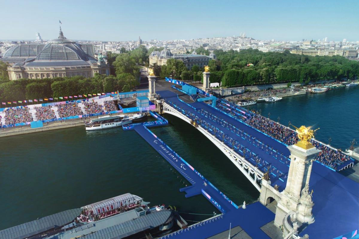 An image of a bridge - Pont Alexandre III (Para triathlon venue) Paris 2024