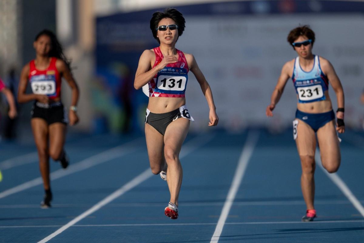 An athlete in action