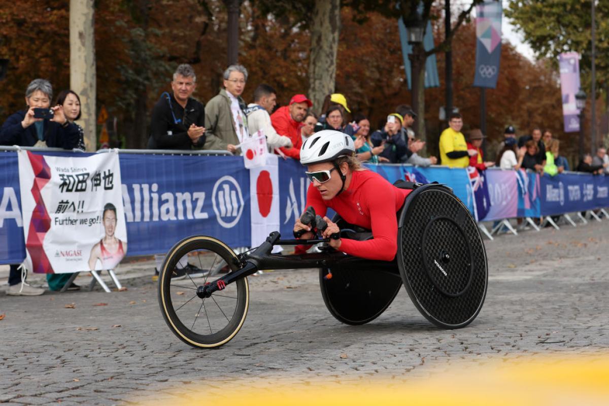 An athlete in action