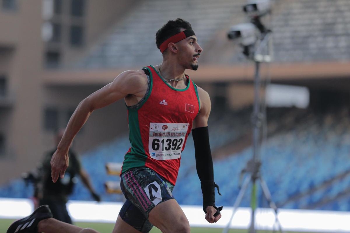 An athlete in action