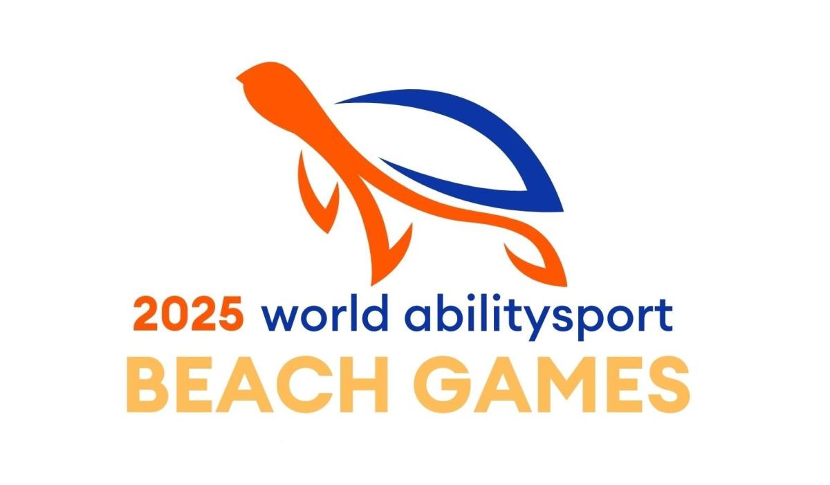 The logo of the 2025 World Abilitysport Beach Games