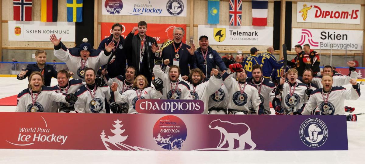 Team Norway celebrating the title of the B-Pool World Championships