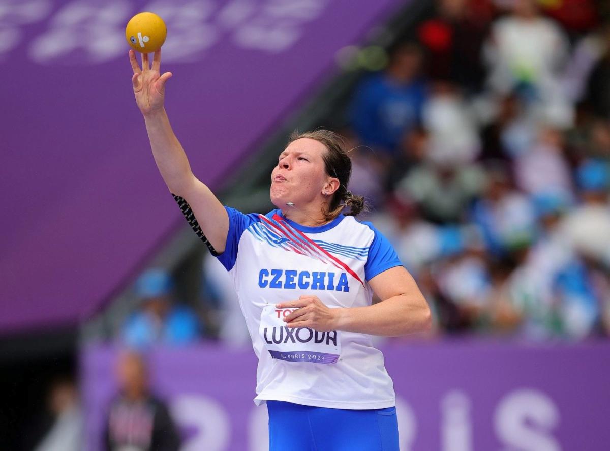 An athlete in action