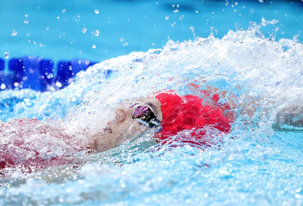 An athlete in action