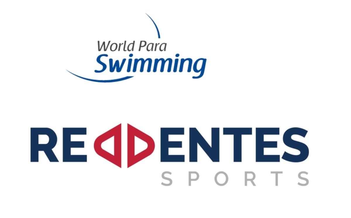 The wordmark of World Para Swimming and the logo of Reddentes Sports
