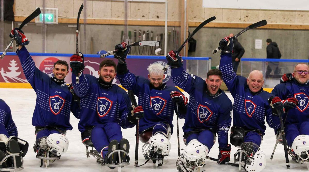 Players celebrate in joy