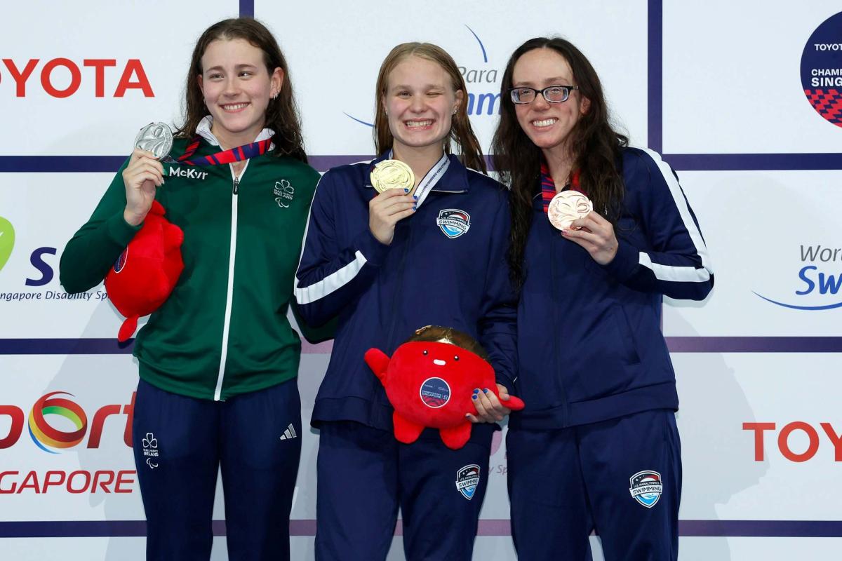 Medallists on podium