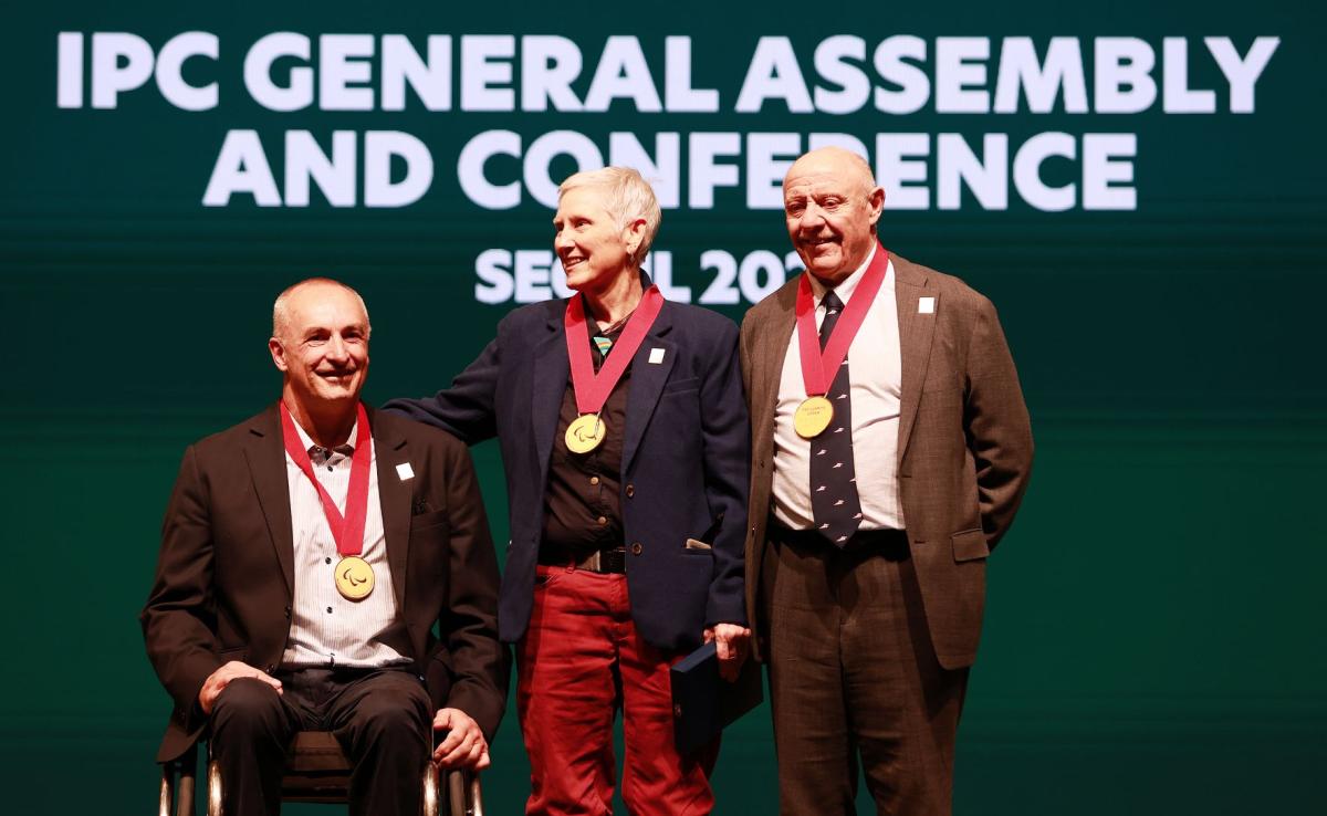 Three recipients of the 2025 Paralympic Order