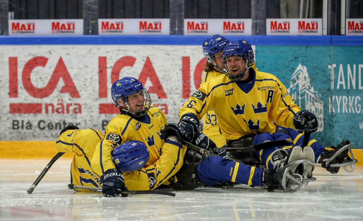 Players celebrate in joy