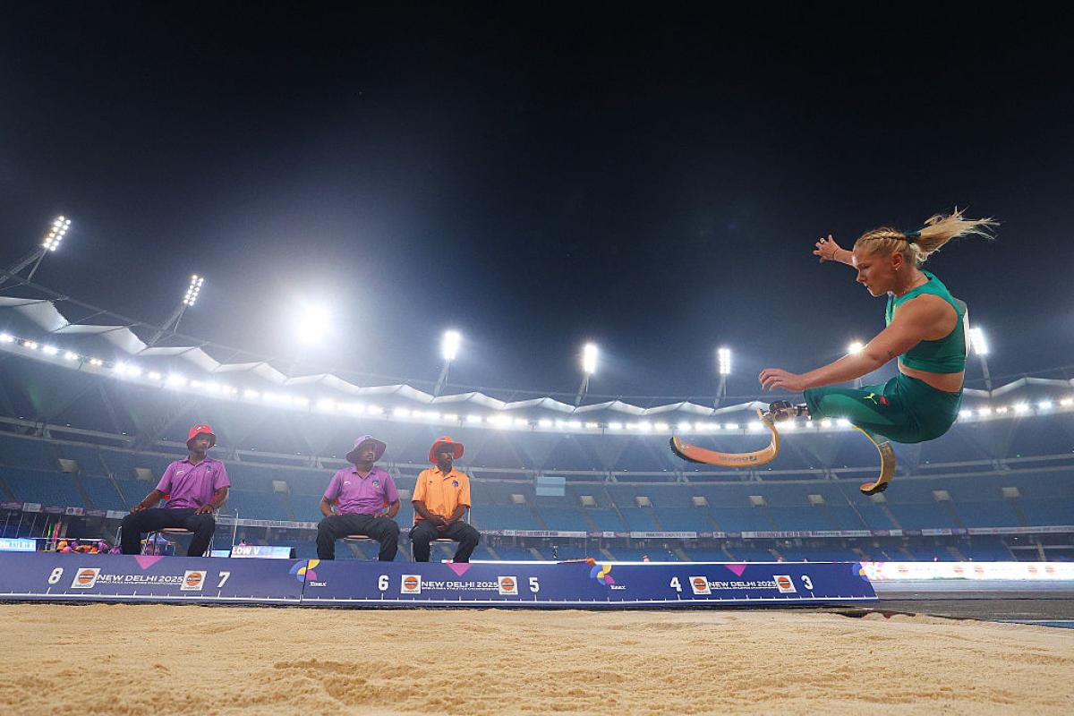 An athlete in action