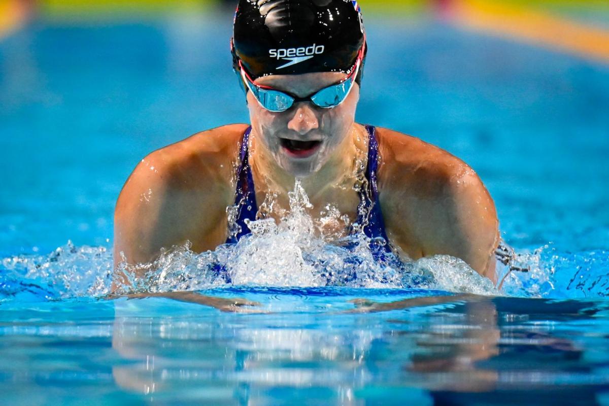 An athlete in action