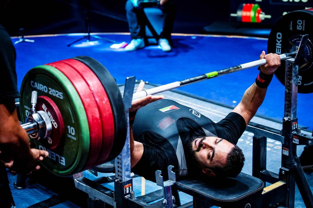 An athlete in action