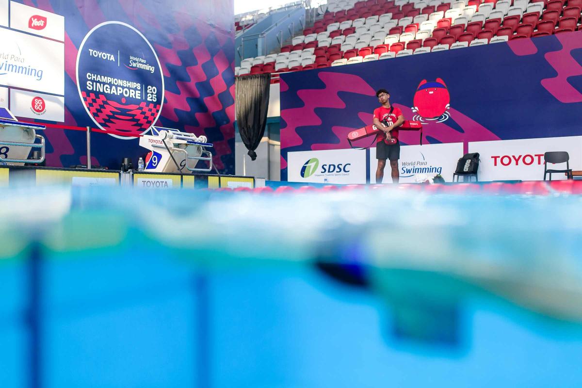 A picture from the Singapore 2025 World Para Swimming Championships