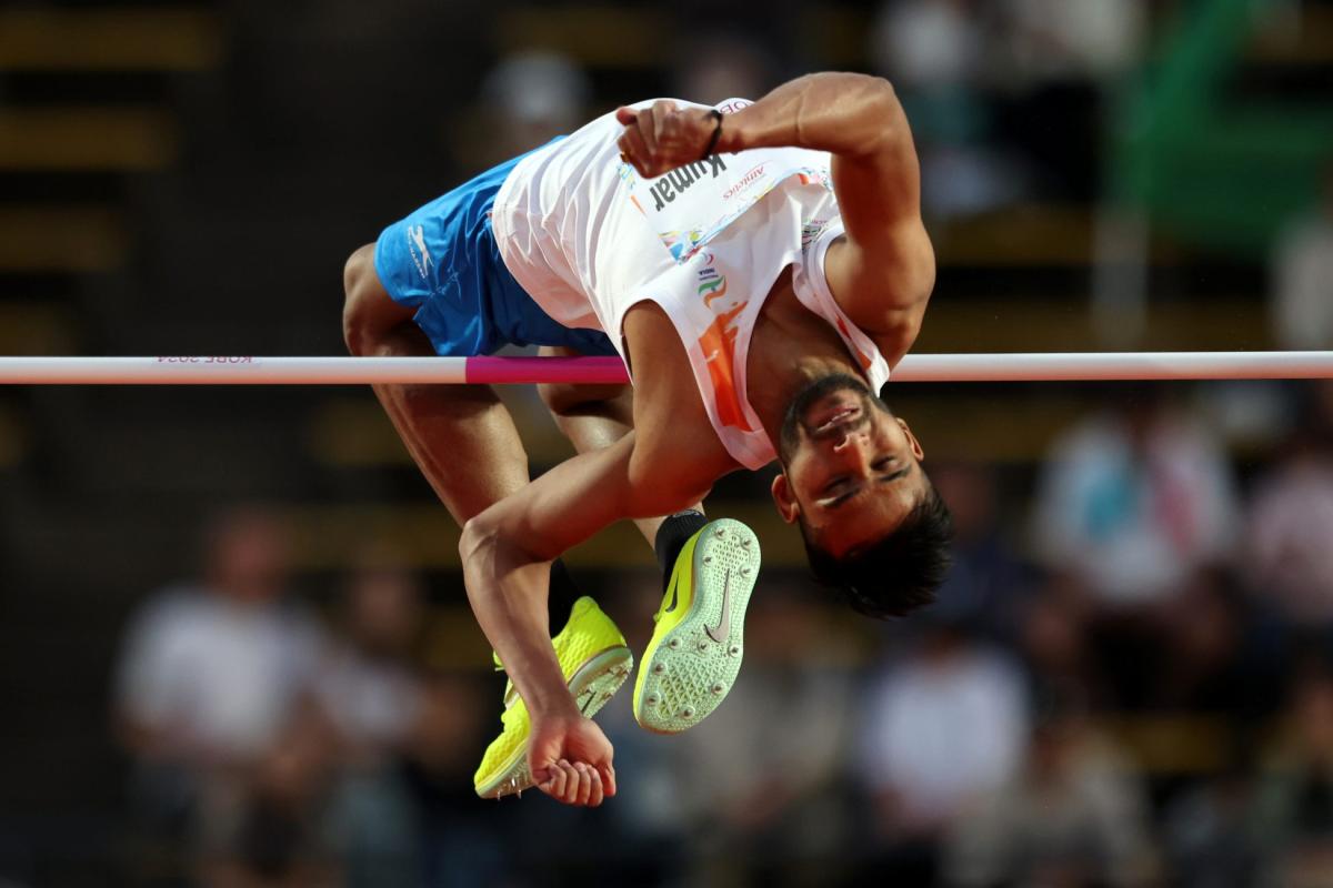 An athlete in action