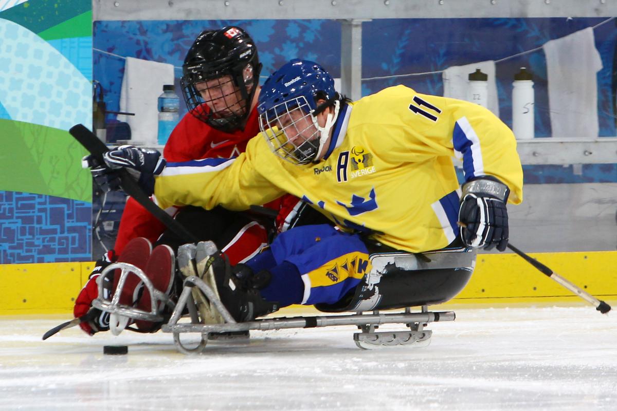 Ice Sledge Hockey match - Sweden vs Canada