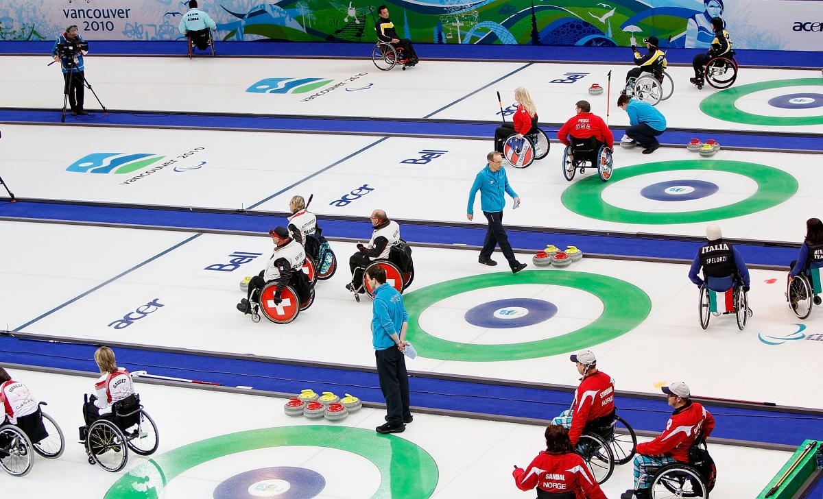 Curling competition in Vancouver Paralympic Games