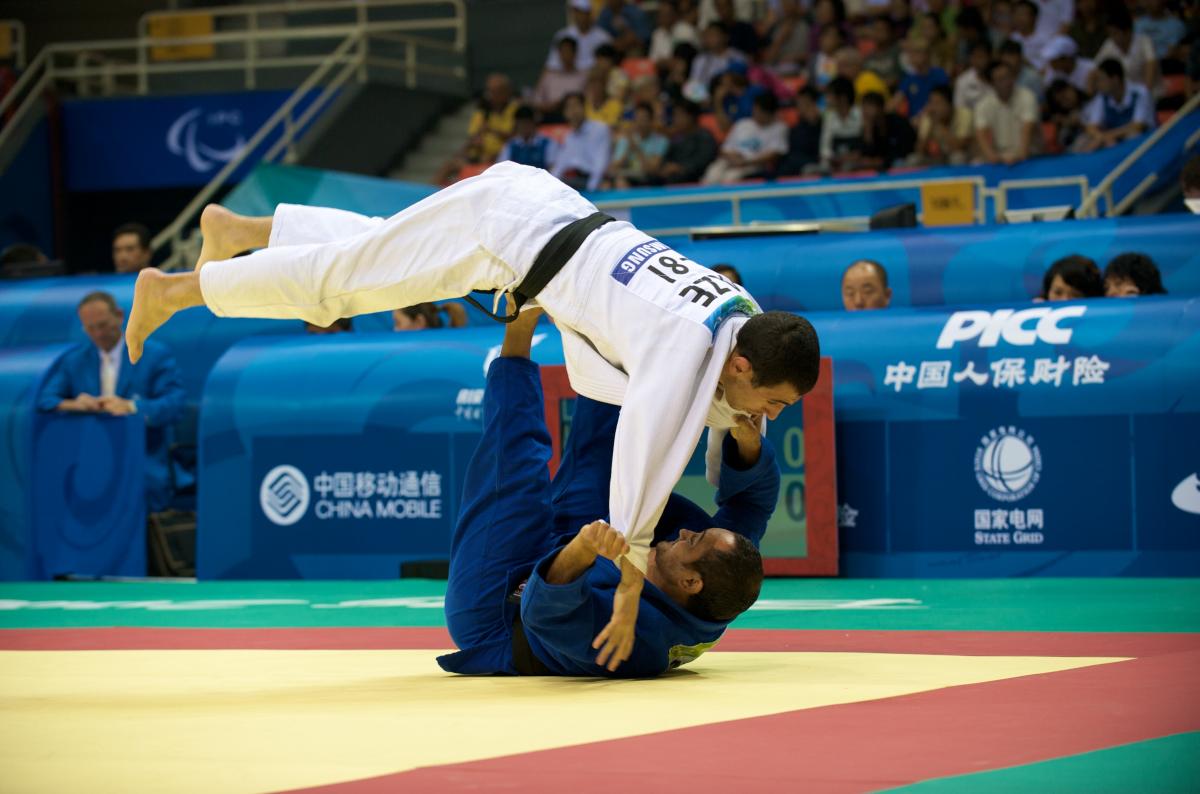 Athletes in a judo competition Beijing 2008 Athletes in a judo competition Beijing 2008.
