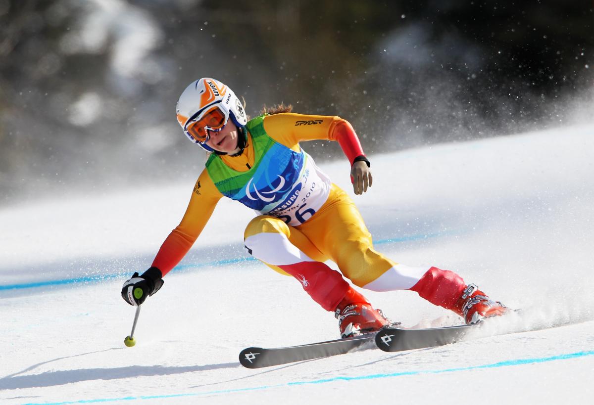 Woman Alpine Skiing Vancouver 2010