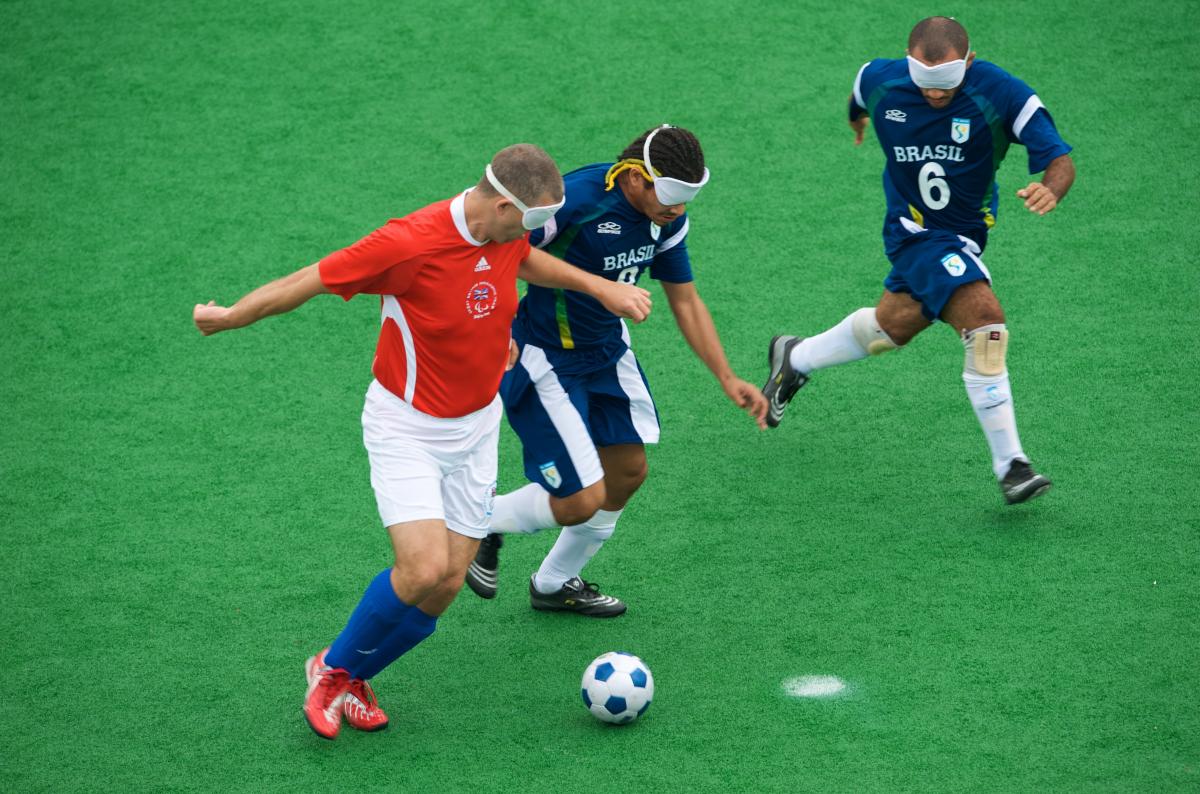 Football 5-a-side match - Great Britain vs Brazil