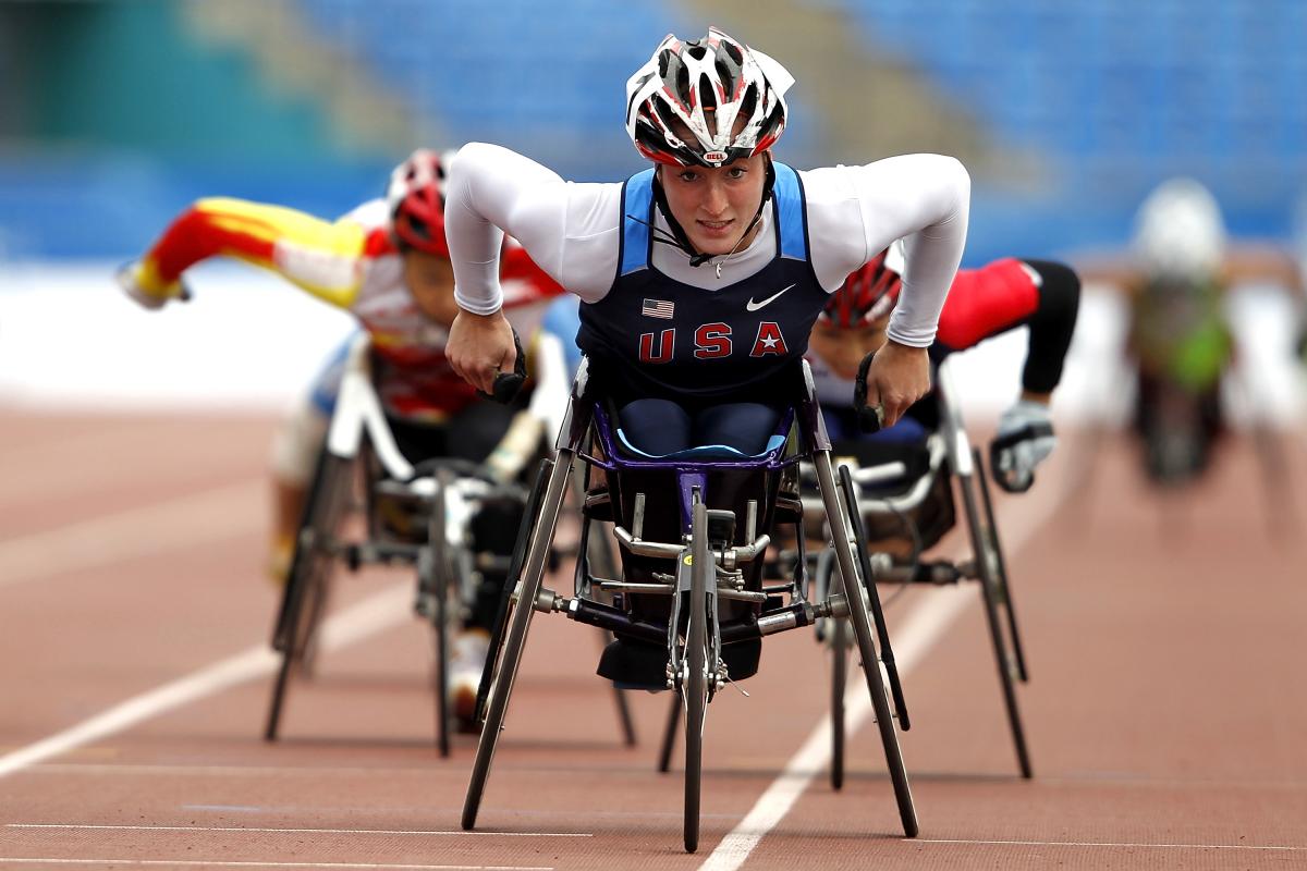 Tatyana McFadden Tatyana McFadden competing